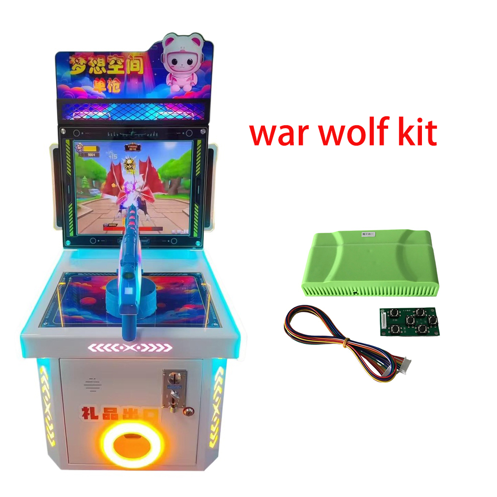 Whack A Mole Arcade - War Wolf/Warrior 10-in-1 Schießspiel Retro-Arcade Münzspielautomat