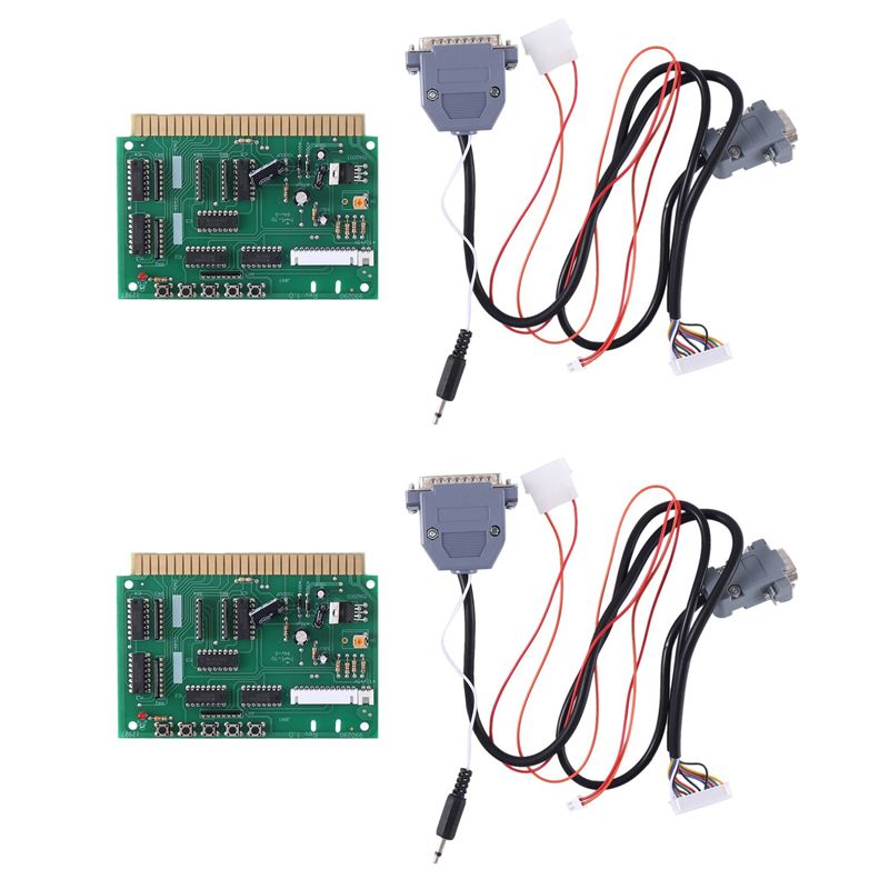 Usb Game Board Jamma - ABZZ-2X PC-zu-Jamma-Konverter-Board für Arcade-Spiele, PC-zu-2-Jamma-Computer-Konverter für