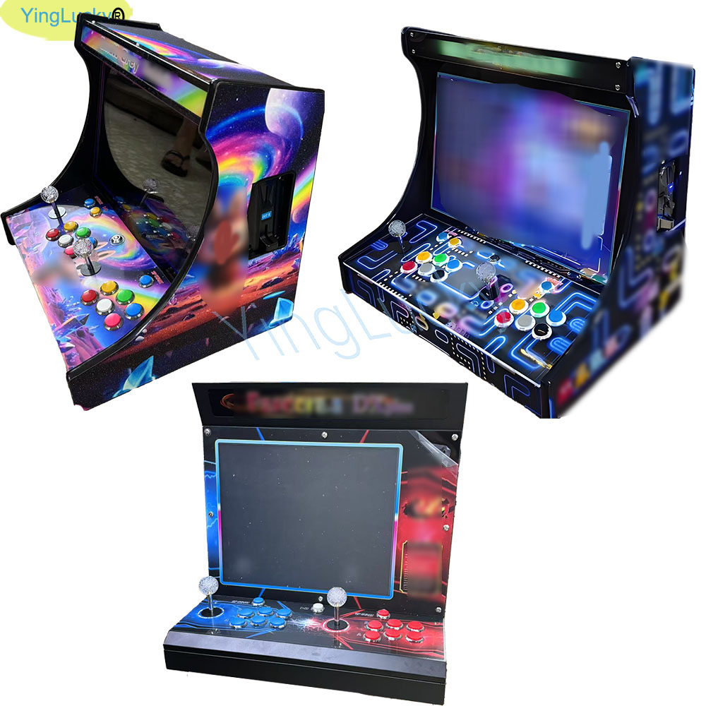 Arcade Ticket Machine - 2-Spieler-Arcade-Videospielkonsole mit 22/19/17 Zoll LCD-Bartop-Display, ausgestattet