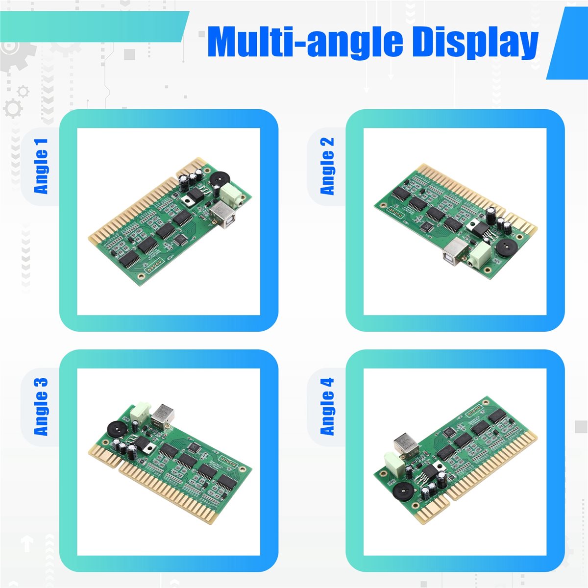 Usb Game Board Jamma - Neuer MAME-Spielcontroller PC-zu-Jamma-Konverter PCB mit USB-Audiokabel