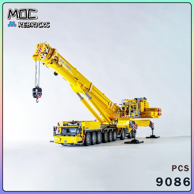 Claw Crane Machine - Stadt Serie MOC Ziegel 1750-9,1 Jib