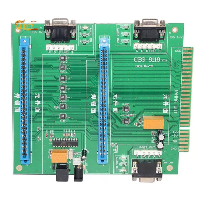 Usb Game Board Jamma - AEE7-GBS-8118 Arcade-Spielbrett 2-in-1-Schaltersteuerung VGA CGA Multi-JAMMA-Switcher
