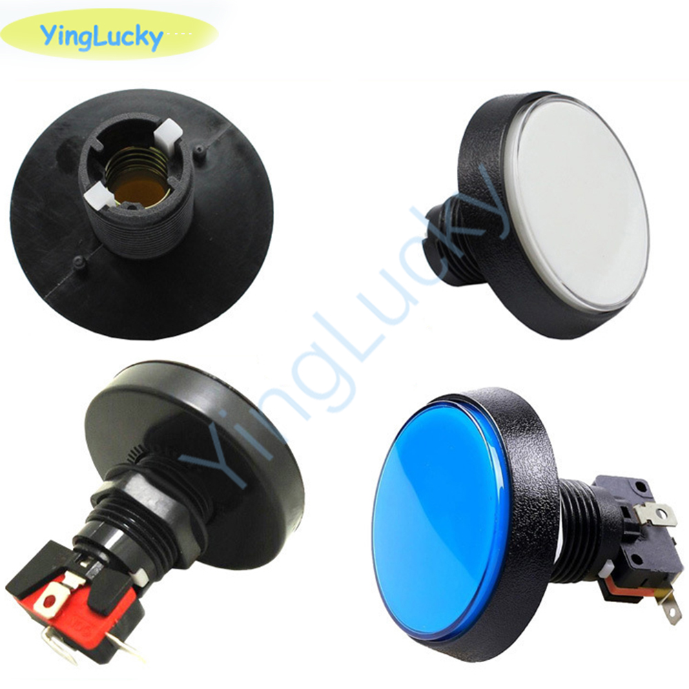 Coin Acceptor Selector - 10 stücke Arcade-Taste 60mm LED-Licht Lampe