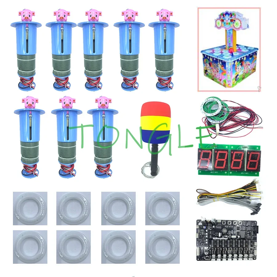 Motherboard mit Drähten und 8  – Whack A Mole Arcade Bewertung und Preis